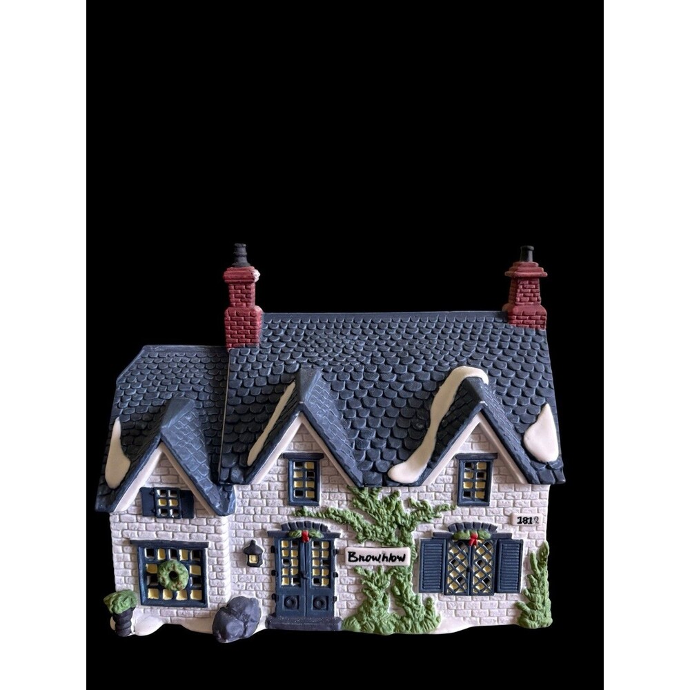 Dept 56 Brownlow House 1990 Dickens Village Series Heritage Collection W/Box - Picture 2 of 16